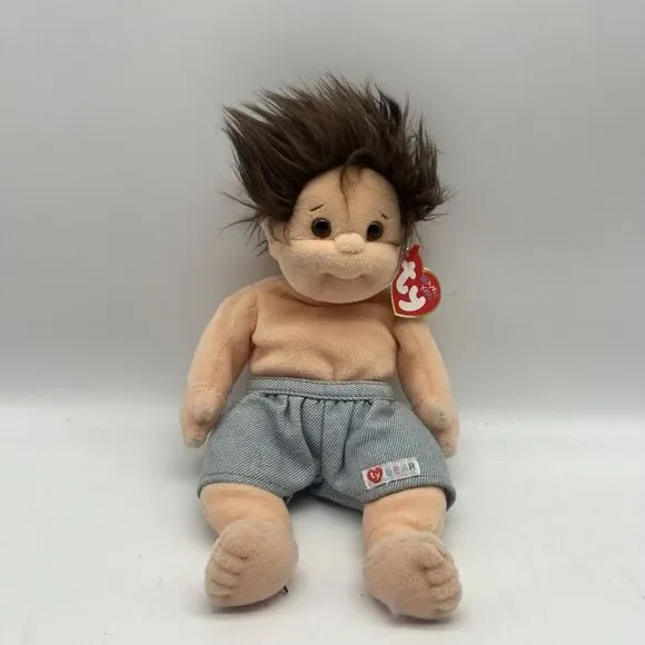 Vtg TY Beanie Doll Toy Tumbles Kids 10 inc Stuffed Plush 1993 2000 - Picture 1 of 7